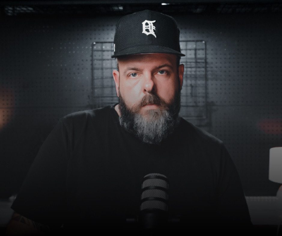 Brett Davis in his recording studio