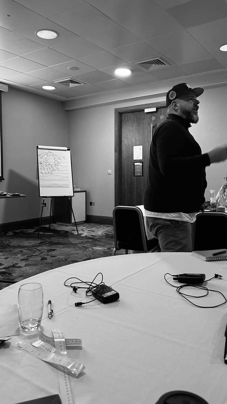 Brett Davis running a workshop