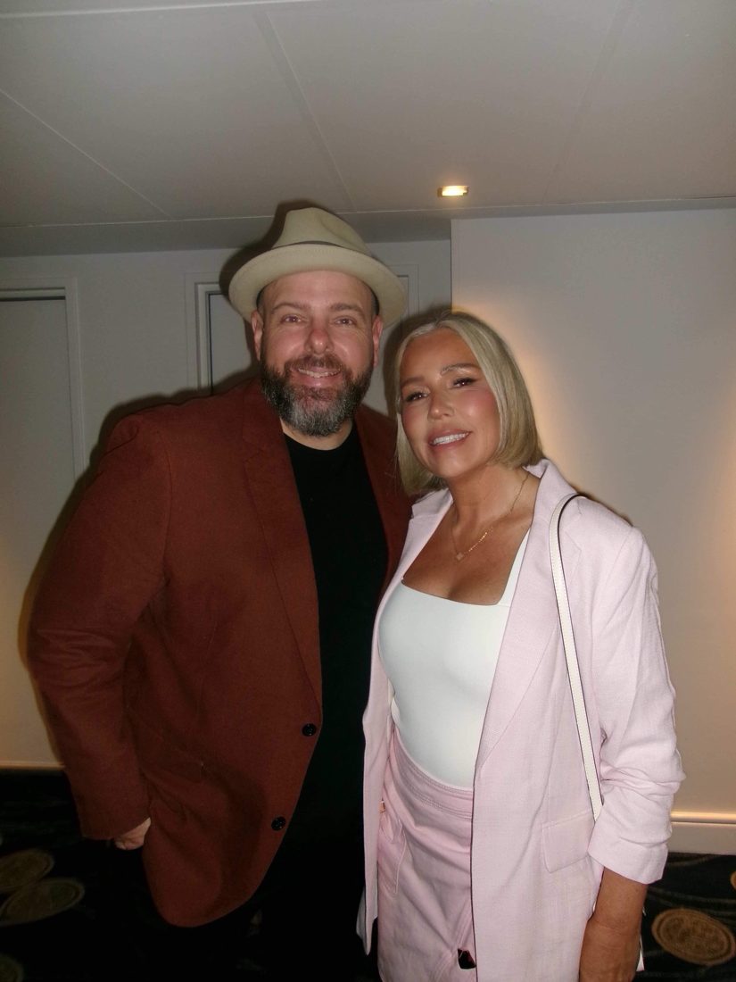 Brett and Sammie at an evening event
